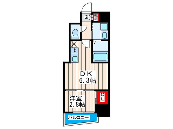 セレニテ夕陽丘ＥＳＴの物件間取画像